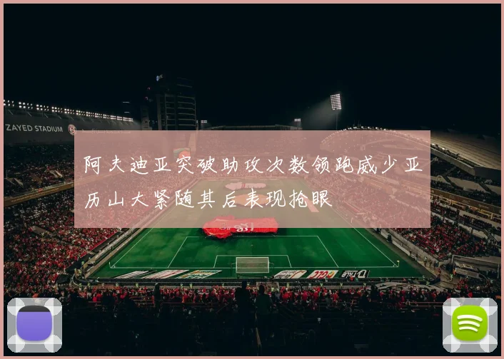 阿夫迪亚突破助攻次数领跑威少亚历山大紧随其后表现抢眼